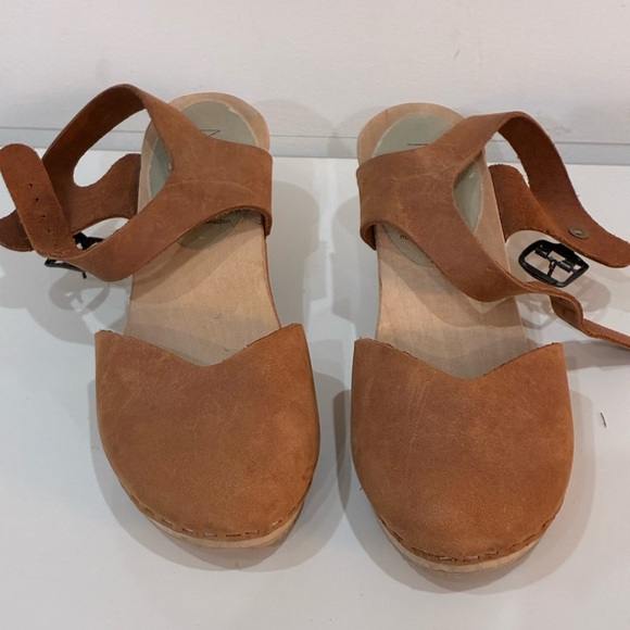 Ninaz Swedish Clog Sandals | Youth Size 3 | Suede & Wood good used condition - Picture 4 of 8